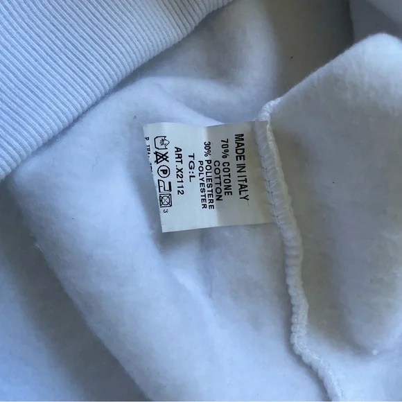 Cato Italian Sweatshirt Large White With Black Bee - Picture 4 of 10